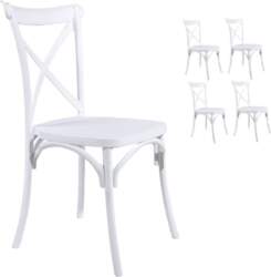 Set of 4 Chaises Bistrot Plastic
