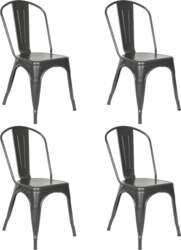 Set of 4 Stackable Dining Chairs