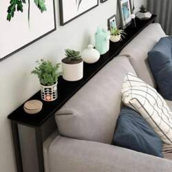 Shelf behind sofa, adjustable behind the