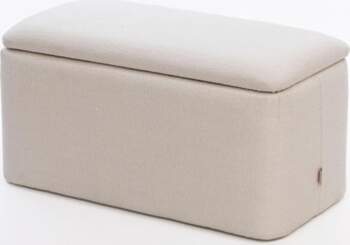SIX Rectangular Upholstered Stool with Storage