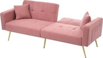 Sofa Bed with Adjustable Angle Gold