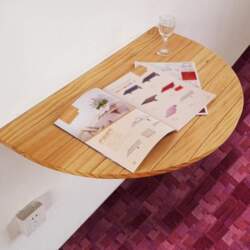 Solid Wood Folding Table Wall Mounted