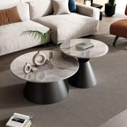 Stackable Coffee Table Set with Carbon