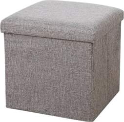 Stool Storage Stool Bench Foldable Upholstered