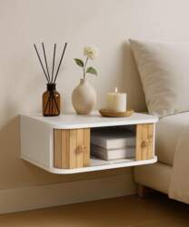 SUMGAR Bedside Table Hanging White Side