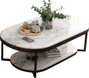 Tables Double Marble Coffee Table Coffee