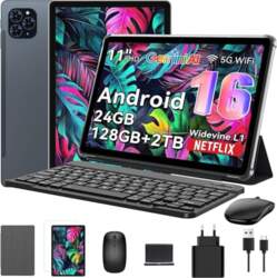 TABWEE Android 16 planšetdators ar tastatūru