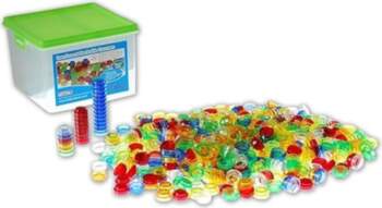 TickiT 73091 Caurspīdīgs stackable skaitītājs, 500