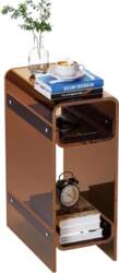 Transparent Acrylic Side Table, Narrow Side