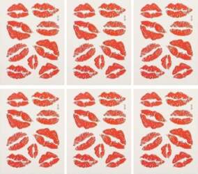 Uonlytech Pack of 6 Red Lips