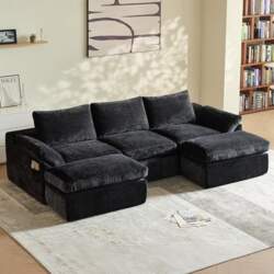 Vamcheer Corner Sofa with Sleep Function