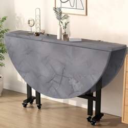 Versatile Round Folding Dining Table: Folding