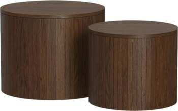 Vicco Tavilo Coffee Table Set, Walnut