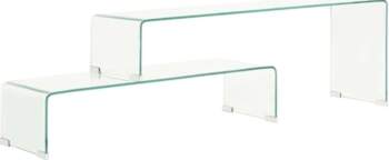 VidaXL 2 x Coffee Table Adjustable