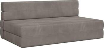 VidaXL Folding Sofa Bed Light Grey
