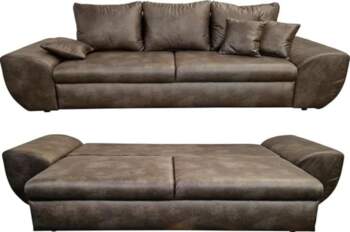 Vintage Big Sofa with Sleep Function
