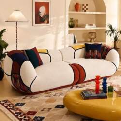 Vipbear Boneless Sofa Chenille, 265 cm