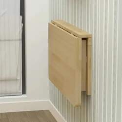 Wall Folding Table, Solid Wood, Folding