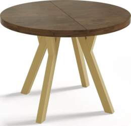 WFL GROUP Designer Round Extendable Dining