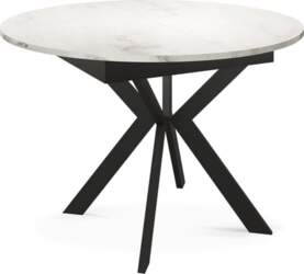 WFL GROUP Round Extendable Dining Table