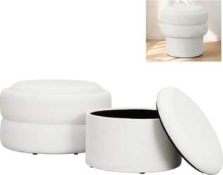 WOLTU Set of 2 Storage Stools