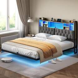 YITAHOME LED Bed Frame with Headboard