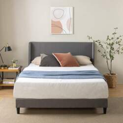 Zinus Platform, Medium Grey, 80 x