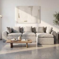 275 cm L-Shaped Sofa Bed with