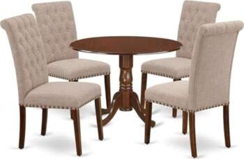 5 Piece Dining Set Includes Round