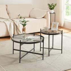 [en.casa] Lier Coffee Table Set