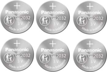 "Panasonic" (6 gab.) Cr2032