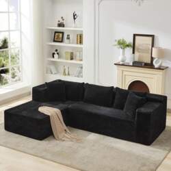 Acekool Corner Sofa L-Shape Sofa Bed