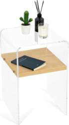 Acrylic Side Table, Bedside Table, Narrow