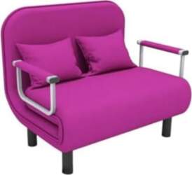 Adjustable Folding Sofa Bed Lilac 100cm