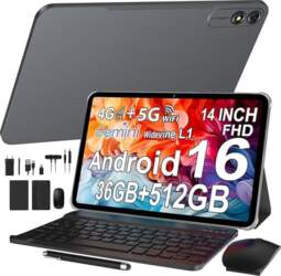 Android 16 planšetdators 14 collu ar