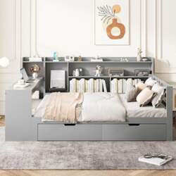ANIROY Sofa Bed, Double Bed, Storage