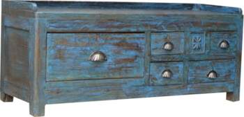 Antique Side Table, Storage Table with