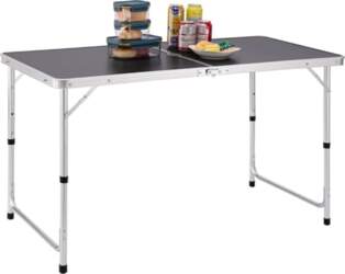 BAKAJI Camping Table Picnic Grey with