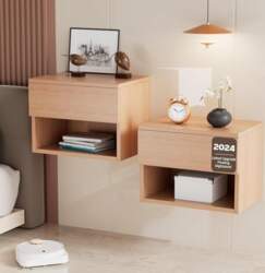 Bedside Table Hanging Floating Bedside Cabinet