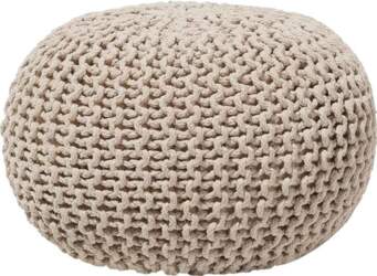Beliani Practical Ottoman Wool 40 x