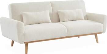 Bouclé Teddy Fabric Sofa with Sleep