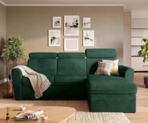 BROMARKT Corner Sofa with Sleep Function
