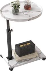 C-Shaped Side Table, New Height Adjustable