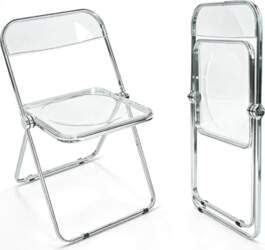 CangLong Dining Room Chairs Modern Acrylic