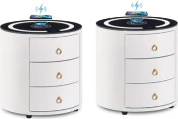 CLIPOP Bedside Table Set of 2