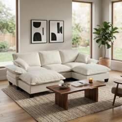 Cloud Sofa with Ottomans - Modular