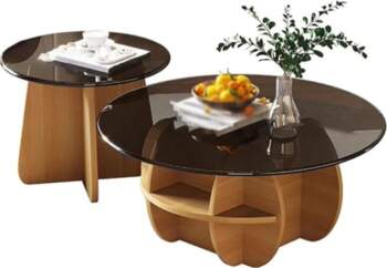 Coffee Table Set with Storage Space