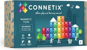 CONNETIX magnētiskās flīzes Rainbow Rectangle, 18