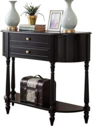 Console Table, Modern Crescent Shaped Entrance
