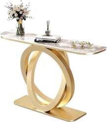 Console Table, Sturdy Entrance Table with